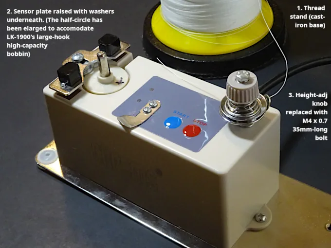 Standalone bobbin winder after 3 easy fixes