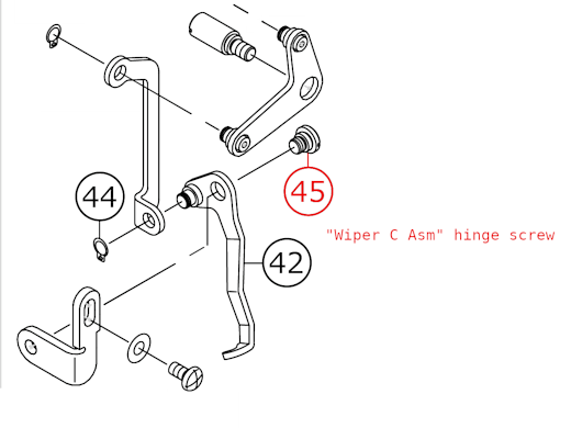 Drawing of the LK-1900's wiper parts